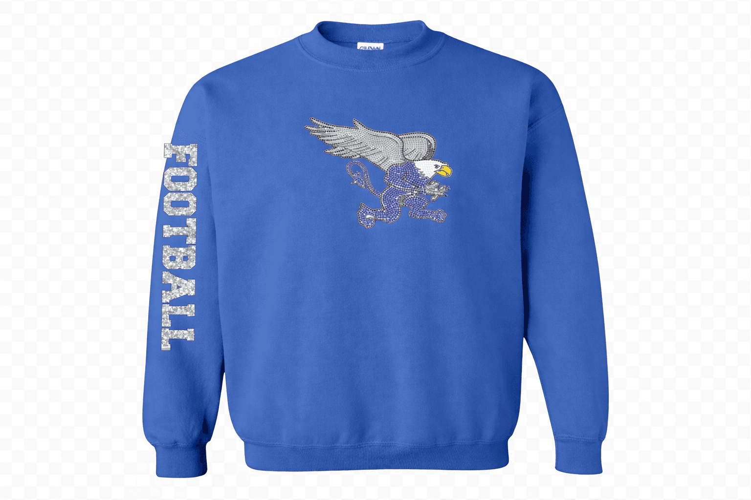Bling Griffin Football Crewneck (Blue)