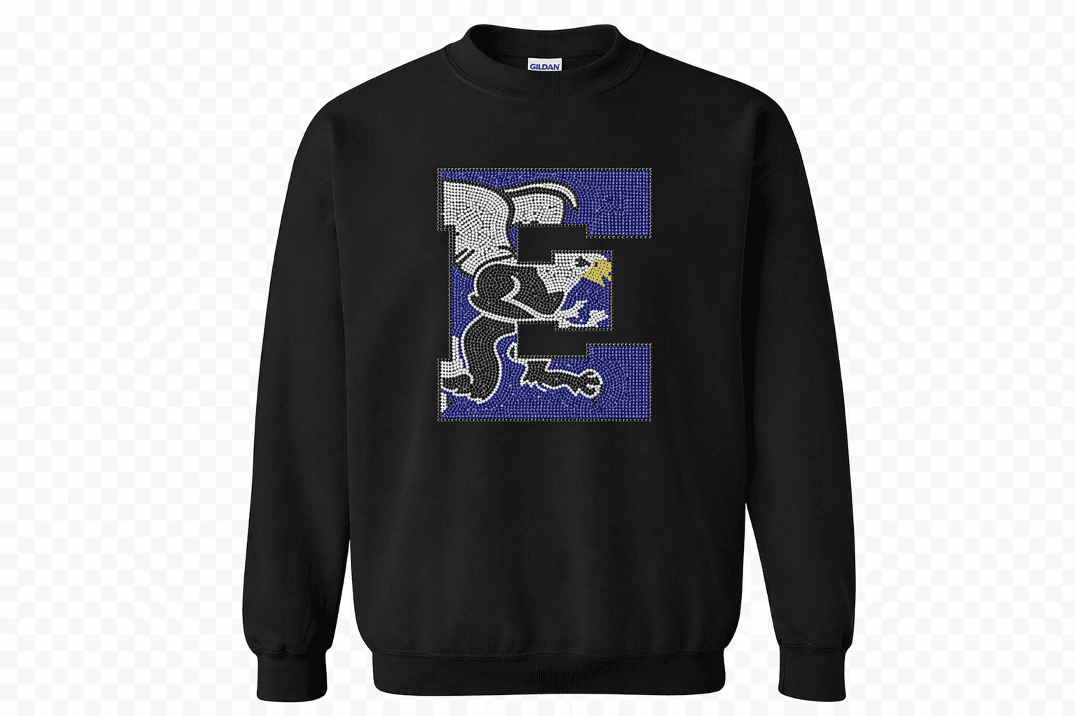 Rhinestone Yugo Crewneck (Black)