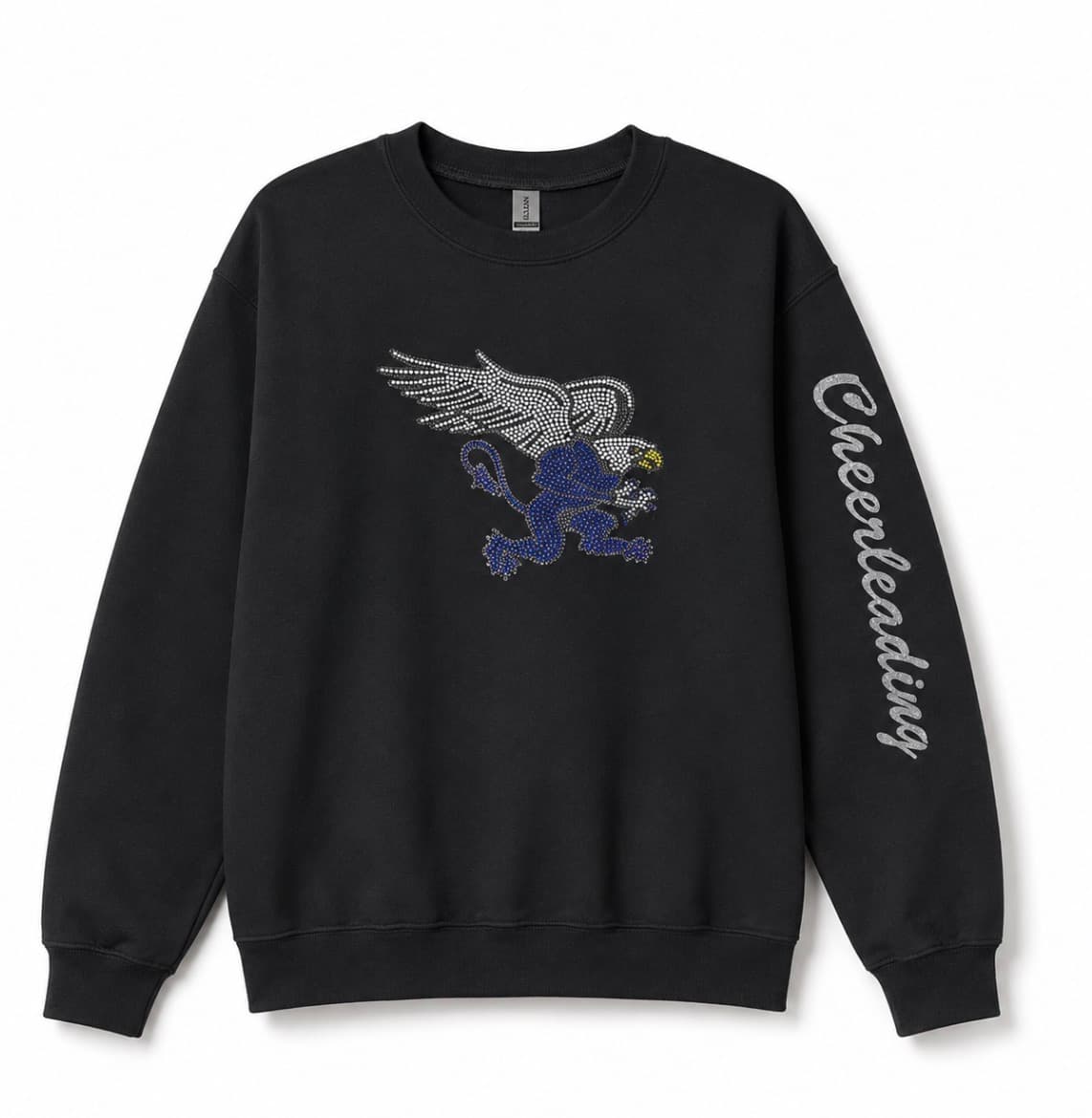 Bling Griffin · Cheerleading · Black · Gildan · Crewneck